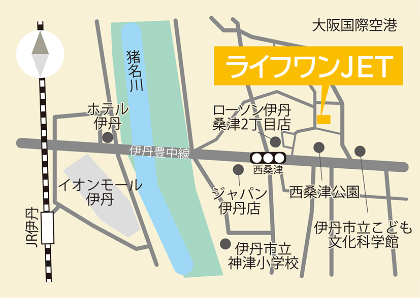ライフワンJET支店 地図
